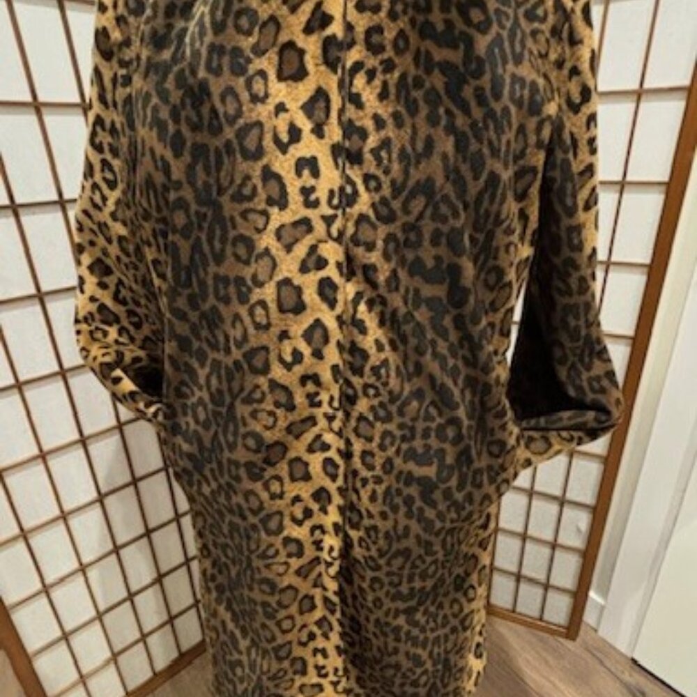 Reversible Cheetah and Black jacket